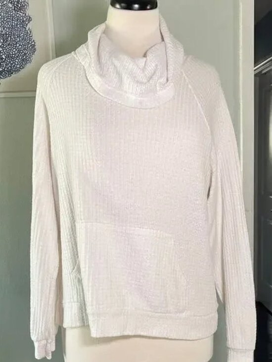 Forever 21 White Cowl Sweater/ sweatshirt - Picture 1 of 3